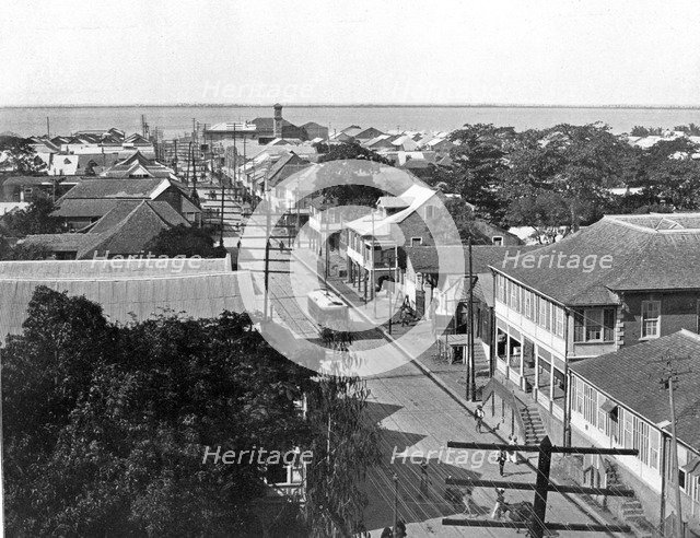 Old King Street looking south, Kingston, Jamaica, c1905.Artist: Adolphe Duperly & Son