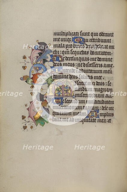 Decorated Initial M; Book of Hours, about 1450-1455. Creator: Unknown.