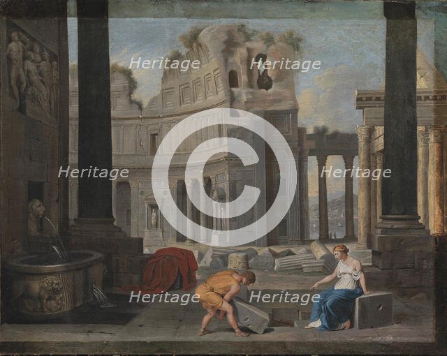 Theseus finding his Father's Sword and Sandals, 1612-1659. Creator: Jean Lemaire.