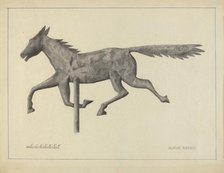 Prairie Horse Weather Vane, c. 1936. Creator: Salvatore Borrazzo.