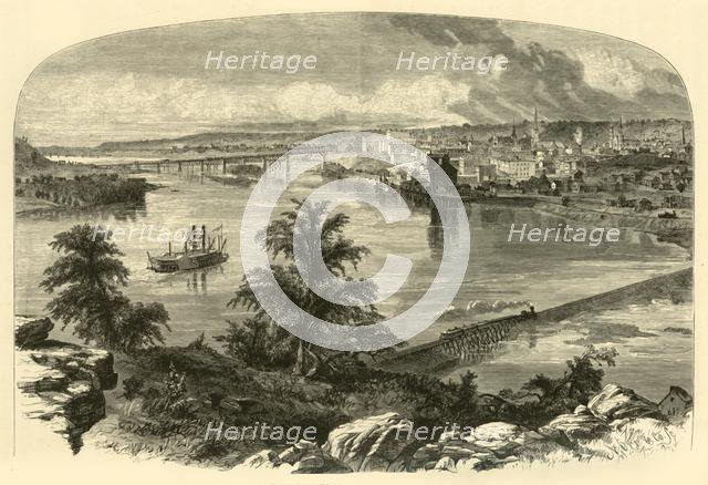 'St. Paul, from Dayton's Bluff', 1874.  Creator: Nathaniel Orr.