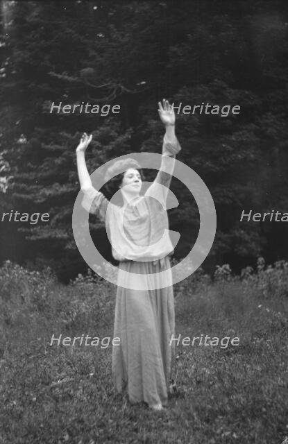 Unidentified dancer, possibly an Elizabeth Duncan dancer, between 1911 and 1942. Creator: Arnold Genthe.