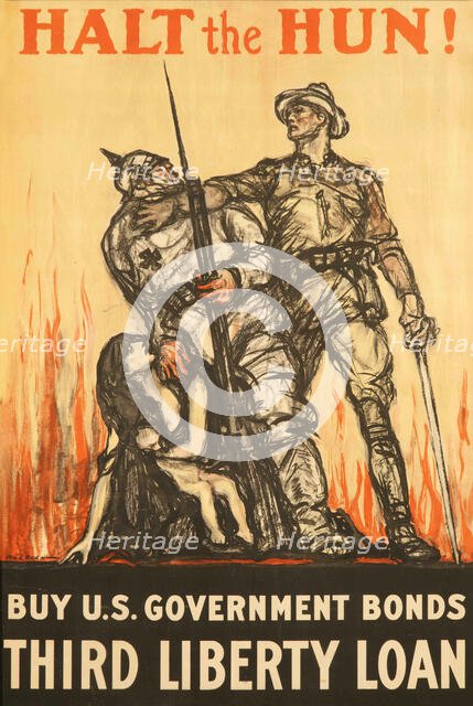 Halt the Hun, 1918. Creator: Raleigh; Henry Patrick (1880-1944).