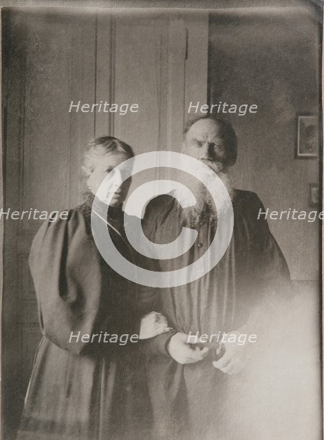 Leo Tolstoy and Sophia Andreevna.