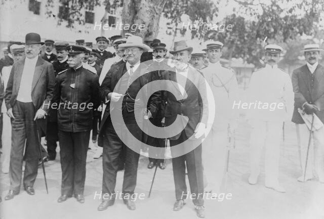 Roosevelt at Naval School, Rio Janeiro, 1913. Creator: Bain News Service.