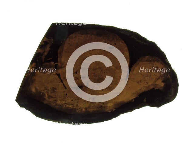 Glass Fragment, European, 13th-14th century. Creator: Unknown.