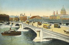 Blackfriars Bridge, London, c1910. Creator: Unknown.