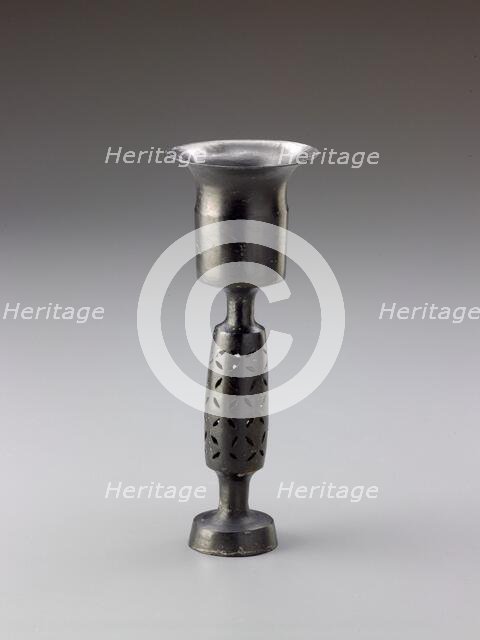 Stem cup with pierced bulbous stem, about 2000 B.C.E.. Creator: Unknown.