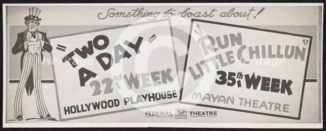 Two A Day, Los Angeles, 1938. Creator: Unknown.