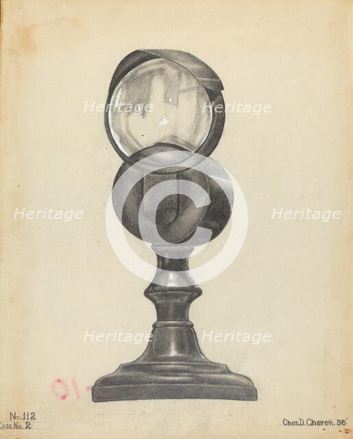 Bull's Eye Lamp, 1936. Creator: Charles Charon.