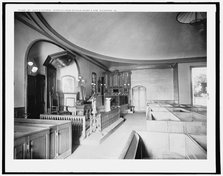 St. John's Church, interior, from Patrick Henry's pew, Richmond, Va., c1901. Creator: William H. Jackson.