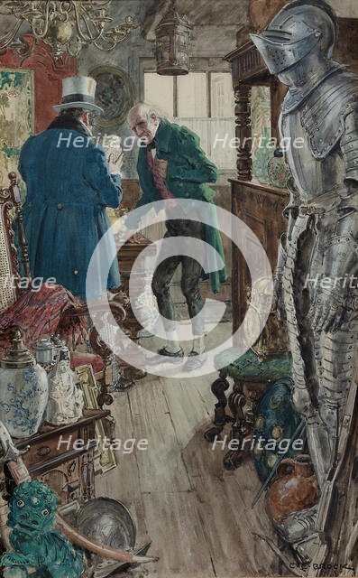 Illustration for "The Old Curiosity Shop" by Charles Dickens. Creator: Brock, Charles Edmund (1870-1938).