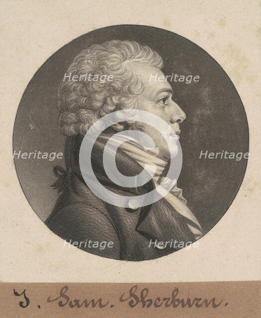 John Samuel Sherburne, 1805. Creator: Charles Balthazar Julien Févret de Saint-Mémin.