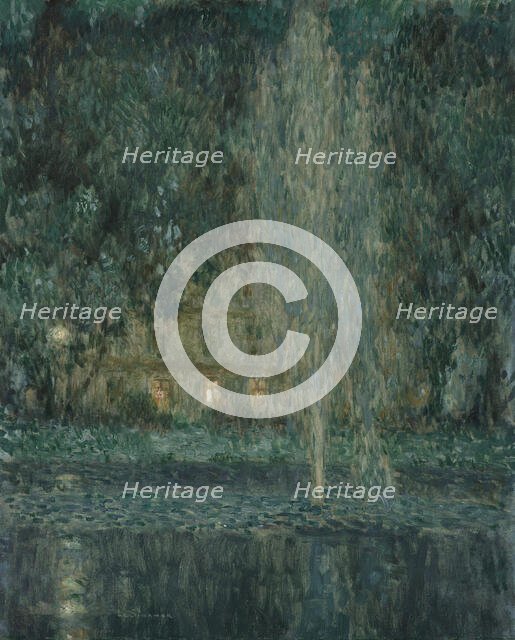 The fountain at night, 1937. Creator: Le Sidaner, Henri (1862-1939).