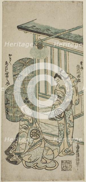 The Actors Sanogawa Ichimatsu I as Kosoke and Arashi Tominosuke I as Okiku, mid-18th century. Creator: Torii Kiyomasu.