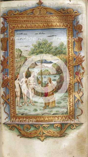 The Judgement of Paris, 1485-1499. Artist: Majorana, Cristoforo (active ca. 1480-1494)