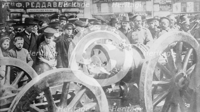 Austrian 24 cm. mortar captured by Russians, between 1914 and c1915. Creator: Bain News Service.
