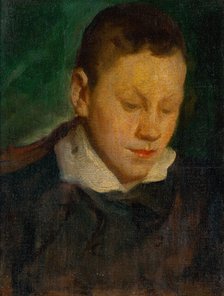 Head of a Boy, around 1890. Creator: Ludovit Pitthordt.