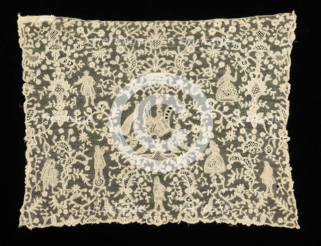 Lace, Flemish, 1720-40. Creator: Unknown.