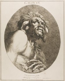 Caliban, May 20, 1775 (originally published); published 1809. Creator: John Hamilton Mortimer.