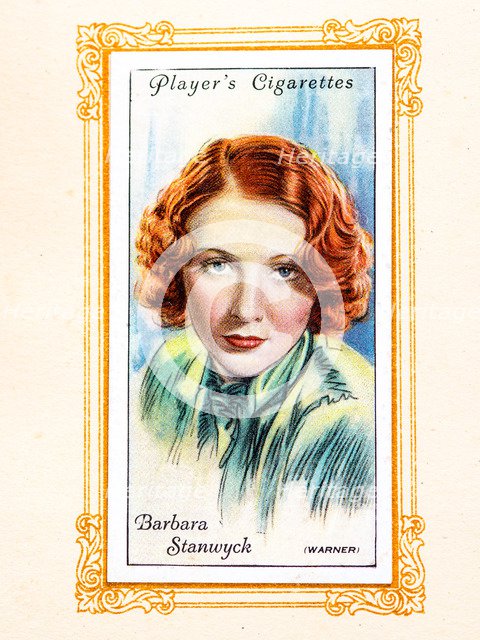 Barbara Stanwyck, 1934. Artist: Unknown.