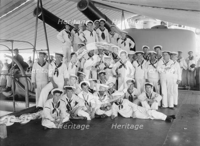 U.S.S. Massachusetts, apprentices, between 1896 and 1901. Creator: Unknown.