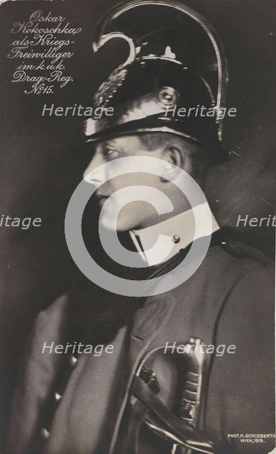 Oskar Kokoschka as a Military volunteer, 1915. Creator: Schieberth, Hermann (1876-c. 1948).