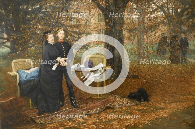 Empress Eugenie (1826-1920) and Louis-Napoléon Bonaparte (1856-1879), Prince Imperial, at Camden Pla