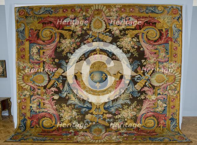 Louis XV Savonnerie Carpet with Royal Arms, c. 1740-1750. Creator: Royal Savonnerie Manufactory, Chaillot Workshops (French, est. 1627); Pierre Josse Perrot (French).
