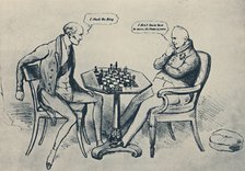 'A Game at Chess: Lord Grey Playing William IV', 1948. Artist: John Doyle.