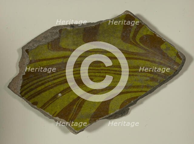 Fragment of a Bowl, 16th-17th century. Creator: Unknown.
