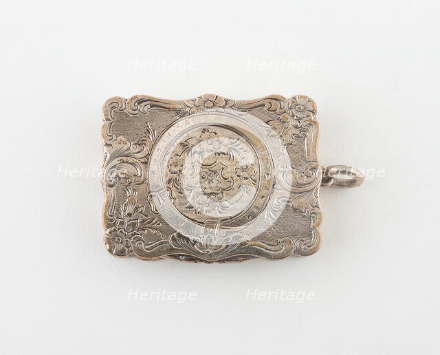 Vinaigrette, Birmingham, c. 1857/58. Creator: Marked A&S.