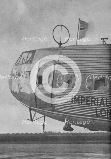 Aerial equipment on the Imperial Airways liner Hengist, c1936 (c1937). Artist: Marconi's Wireless Telegraph Co Ltd.
