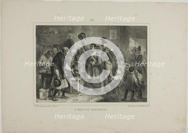 It's a Pole, 1832. Creator: Auguste Raffet.