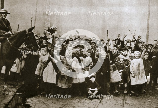 Lille delivered, France, World War I, 1918. Artist: Unknown