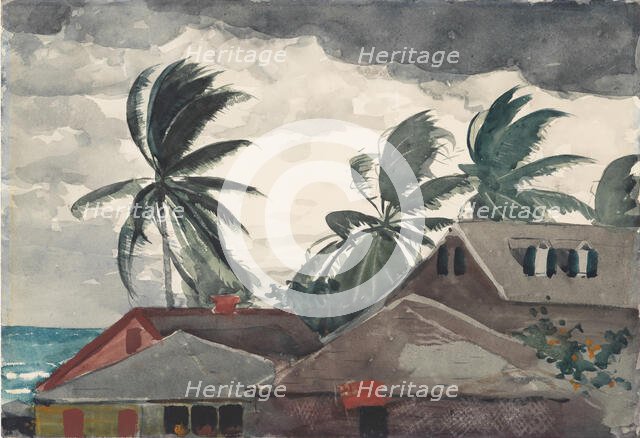 Hurricane, Bahamas, 1898. Creator: Winslow Homer.