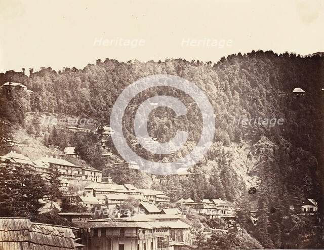 Simla Bazaar, 1858-61. Creator: Unknown.