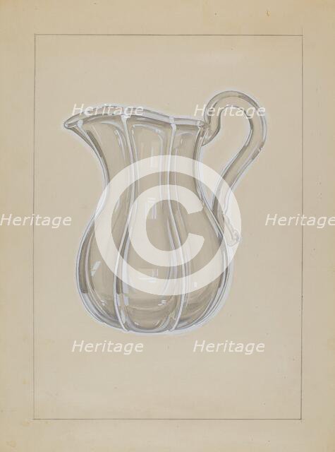 Water Pitcher, c. 1936. Creator: John Dana.