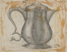 Silver Tankard, 1935/1942. Creator: Joseph Leboit.