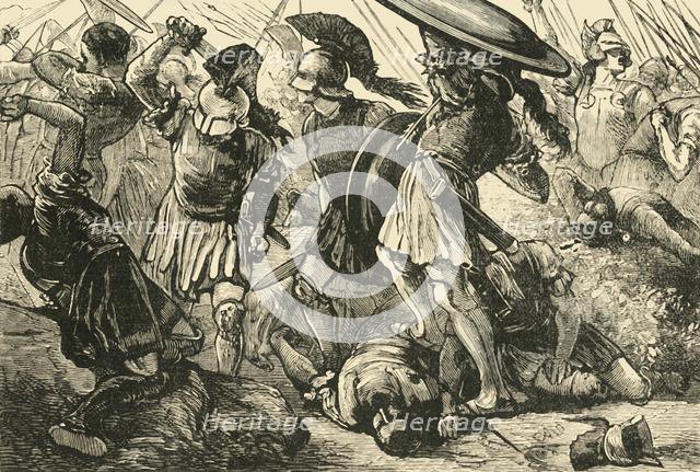 'The Thebans and Macedonians at Chaeronea', 1890.   Creator: Unknown.