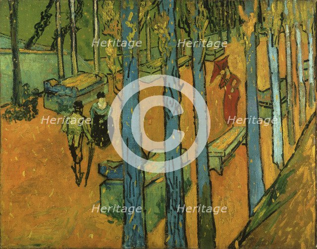 Falling leaves (Les Alyscamps), 1888.