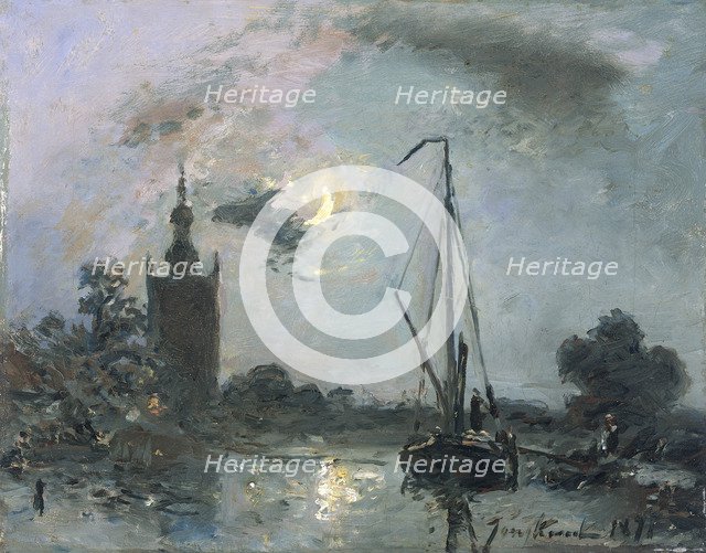 Overschie in the Moonlight, 1871.