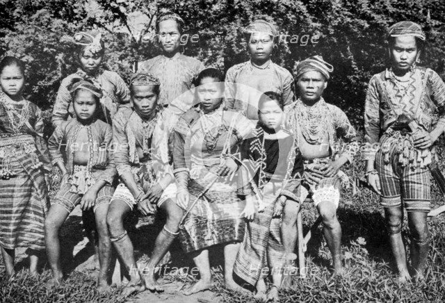 Philippine islanders in fete-day costume, 1926. Artist: Unknown