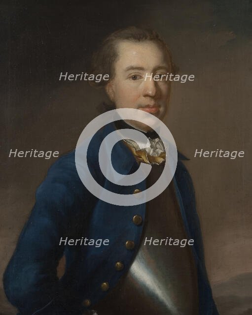 Unknown man (called Lieutenant Colonel Salomon Schützer), 1750. Creator: Johan Henrik Scheffel.