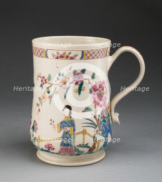 Tankard, Staffordshire, c. 1760. Creator: Staffordshire Potteries.
