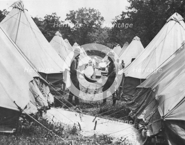 Military camp, Fort Sheridan, Illinois, USA, 1928. Artist: Unknown