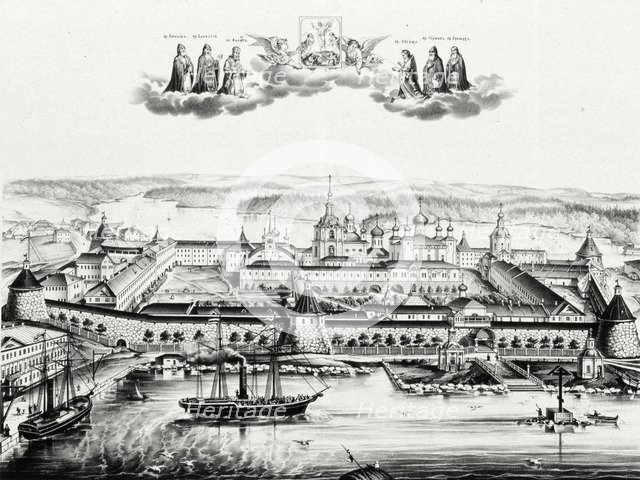 The Solovetsky Transfiguration Monastery on the Solovetsky Islands, 1879.