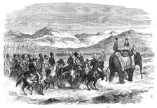 The Ameer of Cabool on his way to Peshawur, 1869. Creator: Unknown.