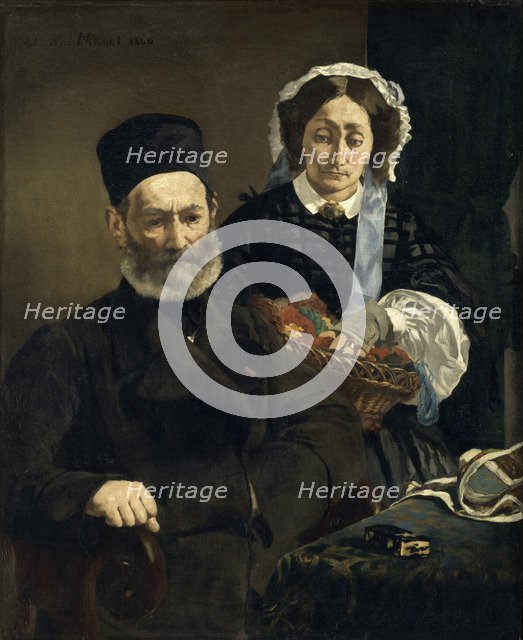 Monsieur and Madame Auguste Manet. Artist: Manet, Édouard (1832-1883)