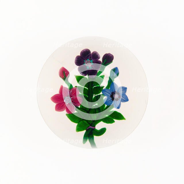 Paperweight, France, c. 1845/60. Creator: Clichy Glassworks.